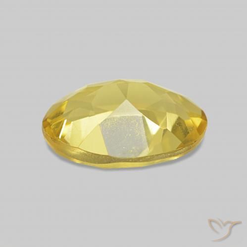 Berilo Dourado médio Natural 0.67ct, oval, VVS-VS