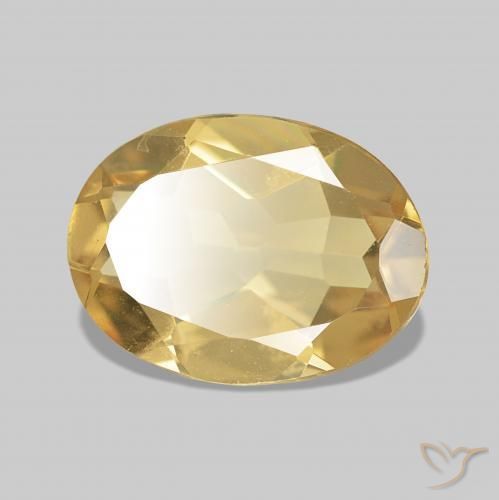 Berilo amarelo quente Natural 1.38ct, oval, VVS-VS