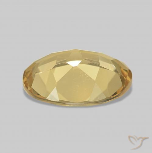 Berilo amarelo quente Natural 1.38ct, oval, VVS-VS