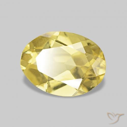 Berilo Luz amarela Natural 1.15ct, oval, VS