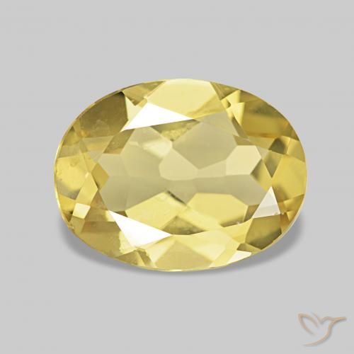 Berilo Luz amarela Natural 1.49ct, oval, VS