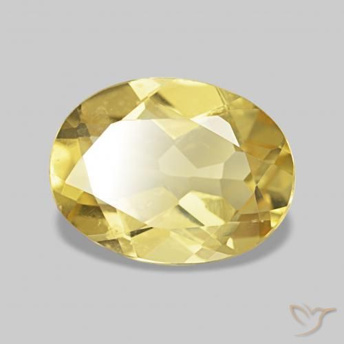 Berilo Luz amarela Natural 1.49ct, oval, VS