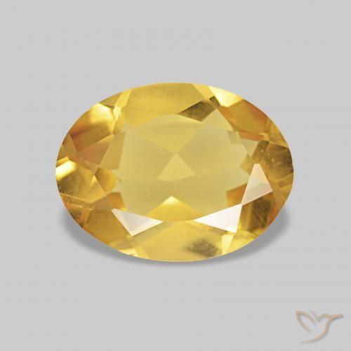 Berilo ouro brilhante Natural 0.99ct, oval, VS