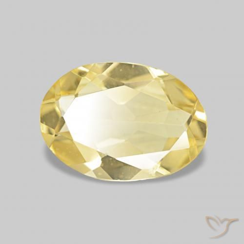 Berilo Luz amarela Natural 0.83ct, oval, VS