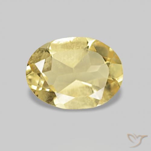 0.63ct Amarelo Dourado Claro Berilo Pedras Preciosas, oval, VS