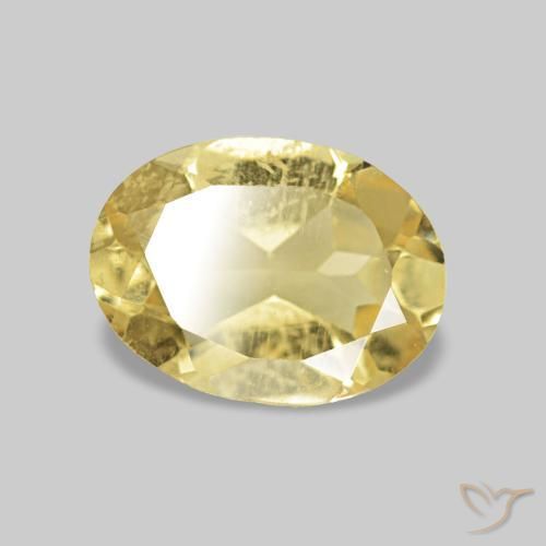 Berilo Amarelo Dourado Claro Natural 0.63ct, oval, VS