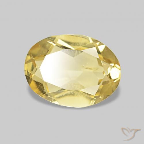 Berilo Luz amarela Natural 1.18ct, oval, VS