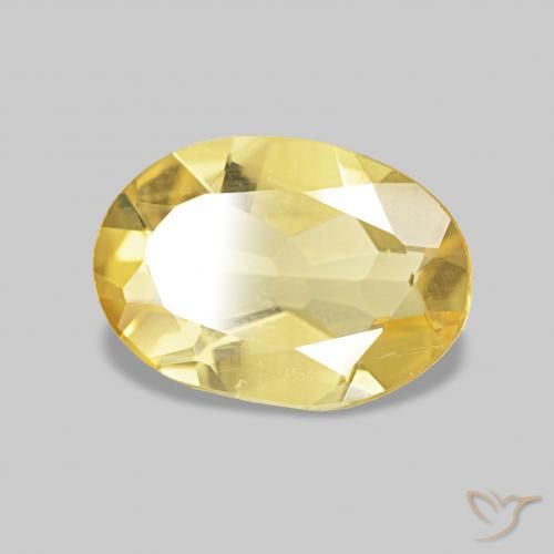 Berilo Luz amarela Natural 0.85ct, oval, VS