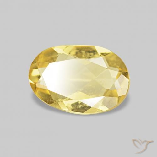 Berilo Luz amarela Natural 0.52ct, oval, VS
