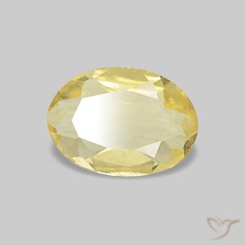 Berilo Luz amarela Natural 0.45ct, oval, VS