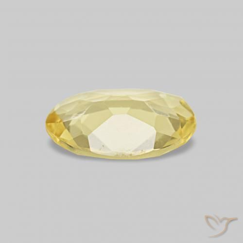 Berilo Luz amarela Natural 0.45ct, oval, VS