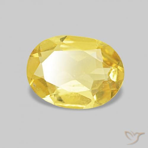 Berilo Luz amarela Natural 0.60ct, oval, VS