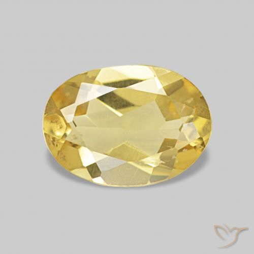 Berilo Amarelo Dourado Claro Natural 0.89ct, oval, VS