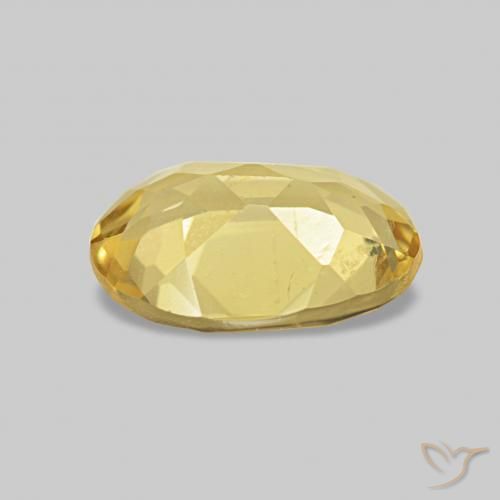 Berilo Luz amarela Natural 0.90ct, oval, VS
