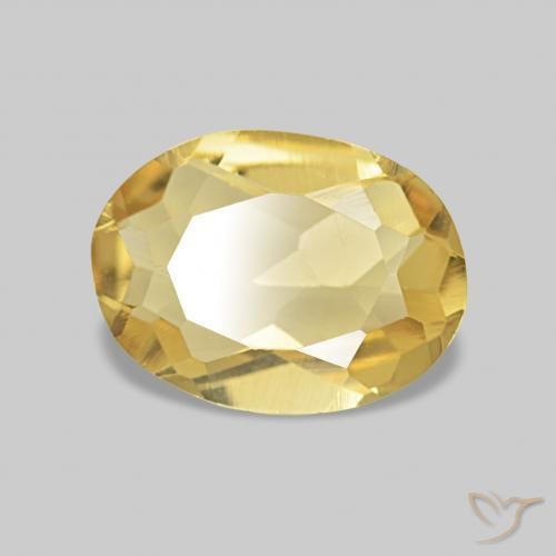 Berilo Laranja Dourada Natural 0.99ct, oval, VS