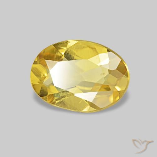 Berilo Amarelo Dourado Claro Natural 0.50ct, oval, VS