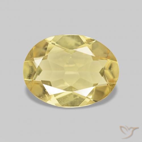1.44ct Amarelo Dourado Claro Berilo, oval, VVS-VS