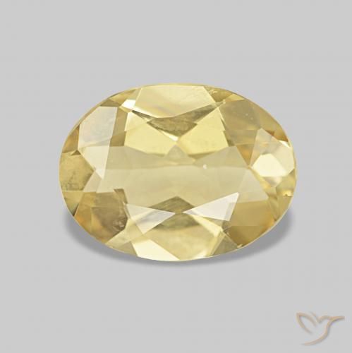 Berilo Luz amarela Natural 1.34ct, oval, VVS-VS