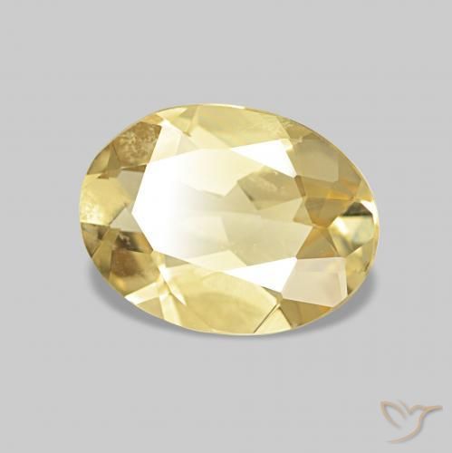 Berilo Luz amarela Natural 1.34ct, oval, VVS-VS
