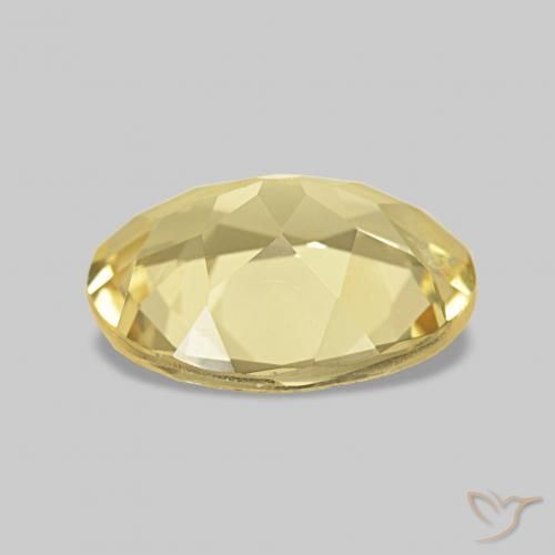 Berilo amarelo médio Natural 1.40ct, oval, VVS-VS