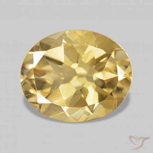 Berilo Amarelo Dourado Claro Natural 3.29ct, oval, VVS-VS