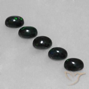 Pedras preciosas de Opala negra Multicolorido natural de 2.65 ct, oval, Opaco