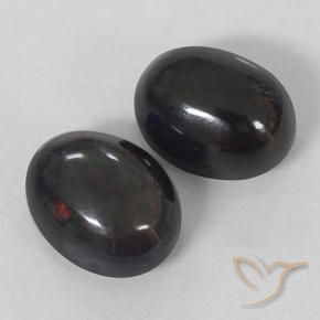 Pedras preciosas de Opala negra Multicolorido natural de 2.86 ct, oval, Opaco