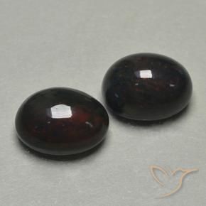 Pedras preciosas de Opala negra Multicolorido natural de 1.74 ct, oval, Translúcido