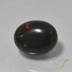 Opala negra Multicolorido Natural 0.99ct, oval, Opaco
