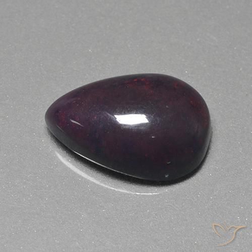 Opala negra Multicolorido Natural 1.28ct, Formato de pêra, Opaco
