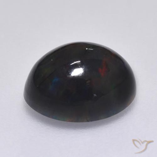 Opala negra Multicolorido Natural 1.44ct, oval, Opaco
