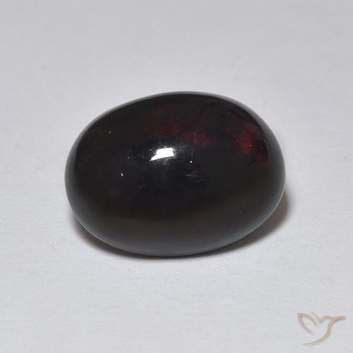 1.01ct Natural Multicolorido Opala negra, oval, Translúcido