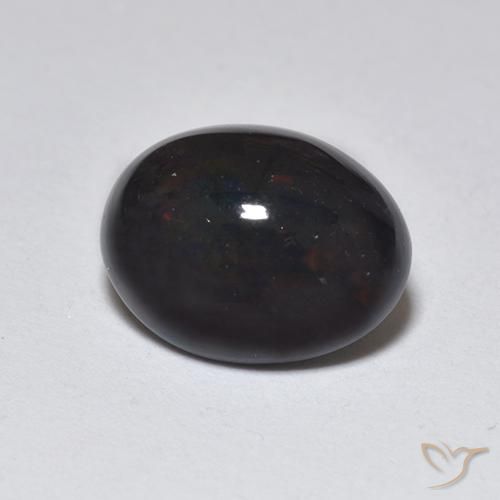 Opala negra Multicolorido Natural 1.29ct, oval, Translúcido