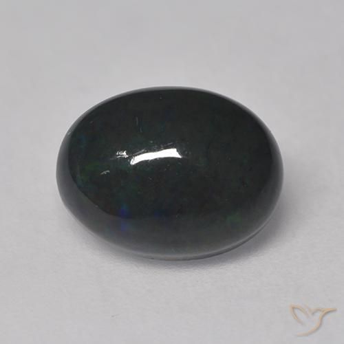 Opala negra Multicolorido Natural 1.17ct, oval, Opaco