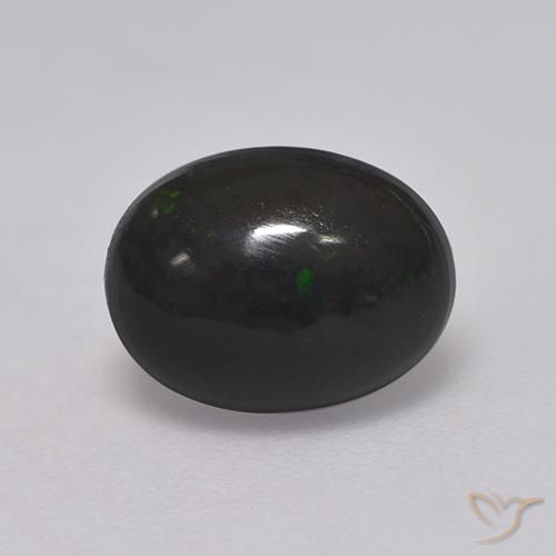 Opala negra Multicolorido Natural 1.28ct, oval, Opaco