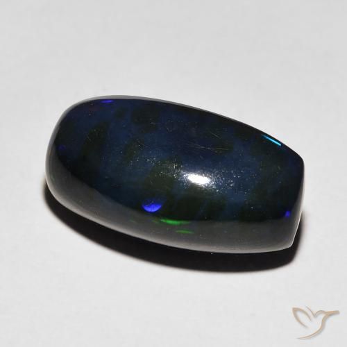 4.60ct Natural Multicolorido Opala negra, Almofada, Opaco
