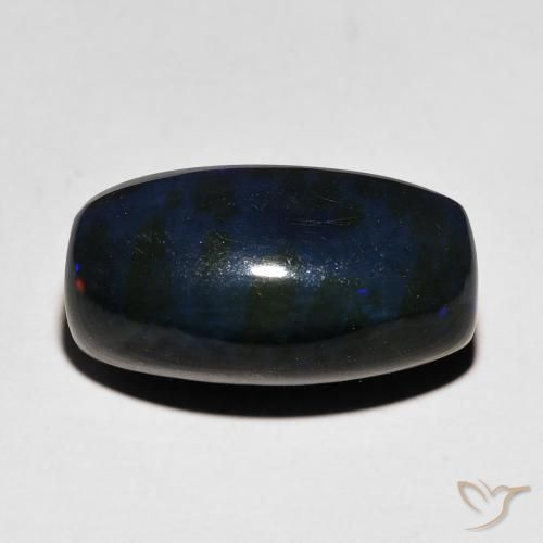 Opala negra Multicolorido Natural 4.60ct, Almofada, Opaco