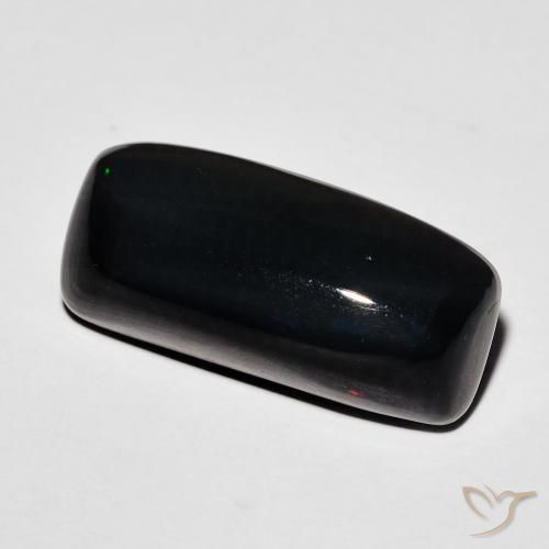 Opala negra Multicolorido Natural 4.00ct, Almofada, Opaco
