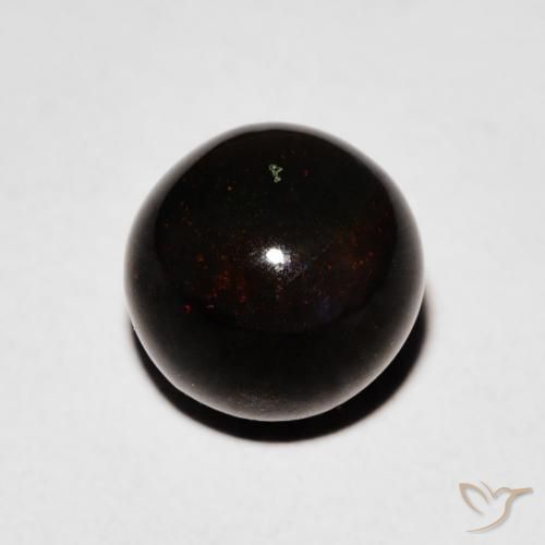 Opala negra Multicolorido Natural 1.47ct, Esfera / Bola, Opaco