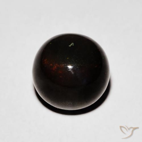 Opala negra Multicolorido Natural 1.47ct, Esfera / Bola, Opaco