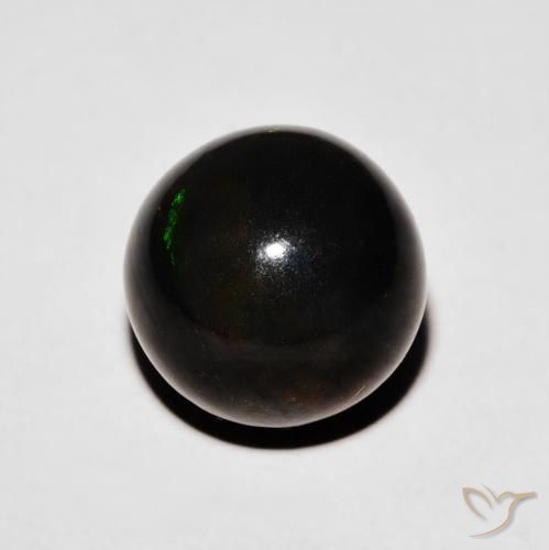 Opala negra Multicolorido Natural 5.66ct, Esfera / Bola, Opaco