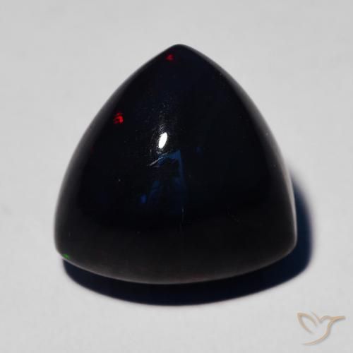 4.85ct Natural Multicolorido Opala negra, Trilhão, Opaco
