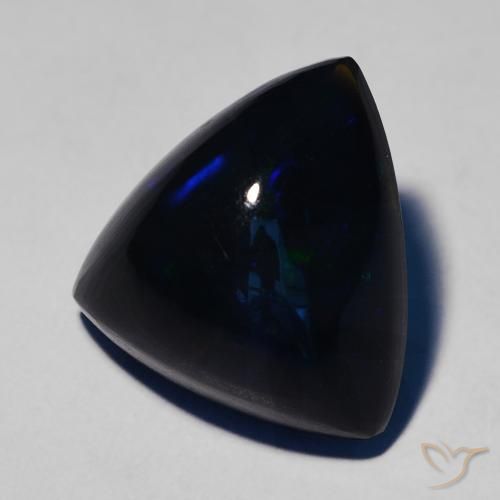 Opala negra Multicolorido Natural 5.55ct, Trilhão, Opaco