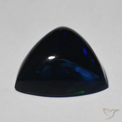 Opala negra Multicolorido Natural 5.55ct, Trilhão, Opaco
