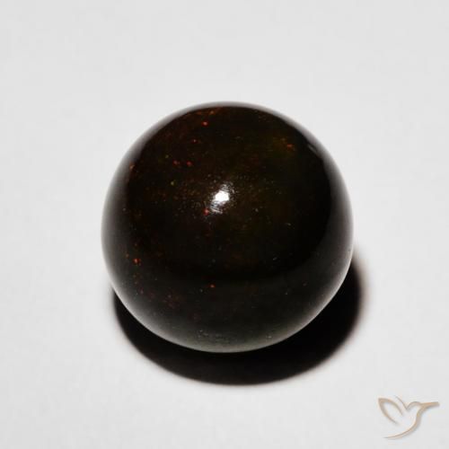 2.00ct Natural Multicolorido Opala negra, Esfera / Bola, Opaco