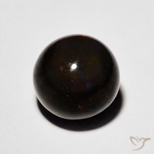 Opala negra Multicolorido Natural 2.00ct, Esfera / Bola, Opaco