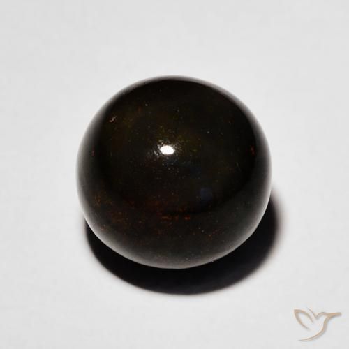 Opala negra Multicolorido Natural 2.00ct, Esfera / Bola, Opaco