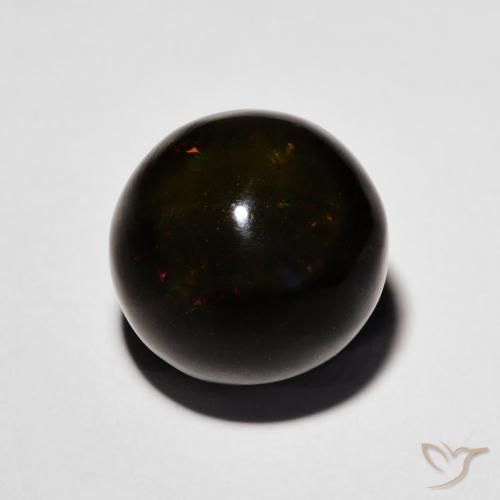 4.45ct Natural Multicolorido Opala negra, Esfera / Bola, Opaco