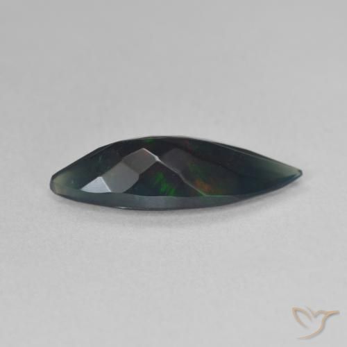 Opala negra Multicolorido Natural 1.45ct, Marquesa, Translúcido