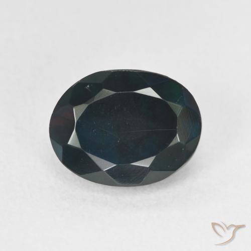 1.38ct Natural Multicolorido Opala negra, oval, Translúcido